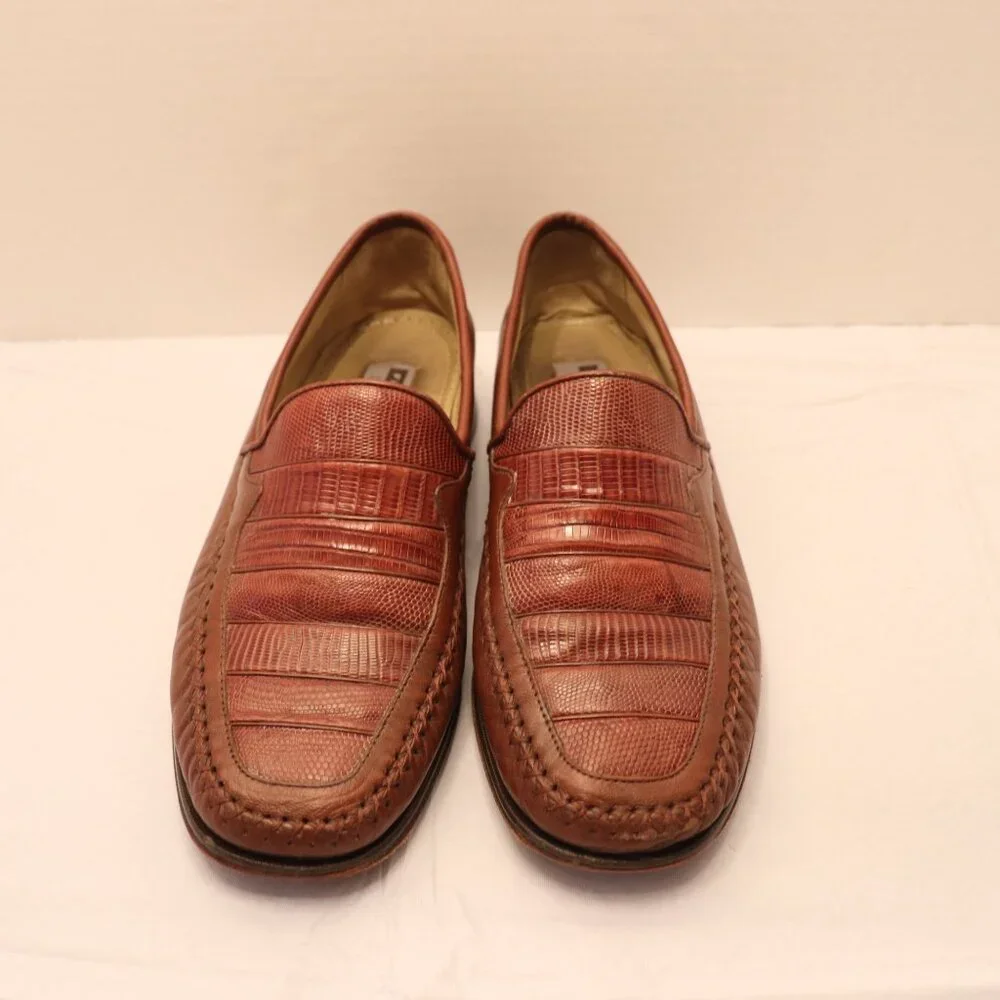 Men's‎ Dress Shoes Florsheim Imperial Genuine Lizard size 91/2 D Made in Brazil